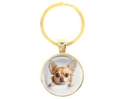 Sleutelhanger Glas | Chihuahua