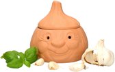 Pot à ail pot en terre cuite rond pour environ 250 g d'ail I boîte de rangement amusante boîte à ail boîte à ail pot de rangement pour ail I boîte de conservation des aliments