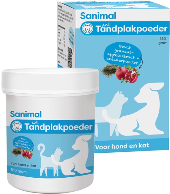 Sanimal Anti-tandplakpoeder 180 gr