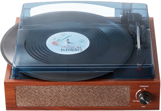 Platenspeler retro, Platenspeler, Vintage Draaitafel 3-Speed Belt Drive Vinyl Speler Platenspeler Met Ingebouwde Stereo Spea Elke familie