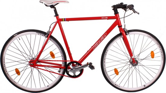 Leader Hero - Fiets - Mannen - Rood - 56 cm | bol.com