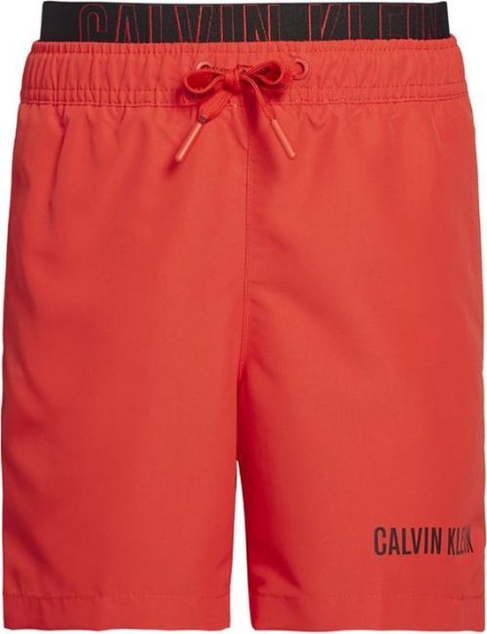 Calvin Klein jongens zwembroek - rood/zwart-152-164 | bol.com