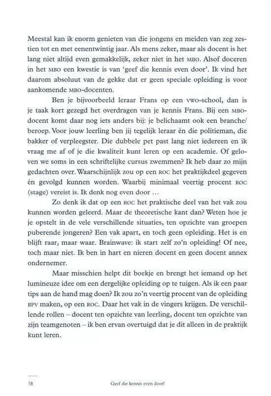 Geef die kennis even door!