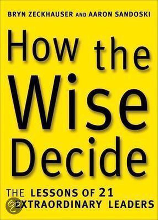 How the Wise Decide - cover