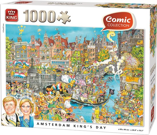 King Puzzel - Komische Amsterdam Koninginnedag | bol.com