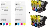Improducts® Inkt cartridges - Alternatief Brother LC-223 LC-221 LC223 LC-223XL 8 stuks