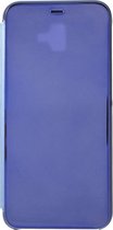 Shop4 - Samsung Galaxy J6 Plus Hoesje - Clear View Case Blauw