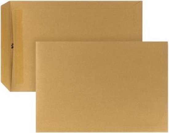 Ter ere van Belofte Gedeeltelijk Enveloppen C4 229 x 324 mm, bruin, zelfklevende sluiting, 25 stuks. |  bol.com
