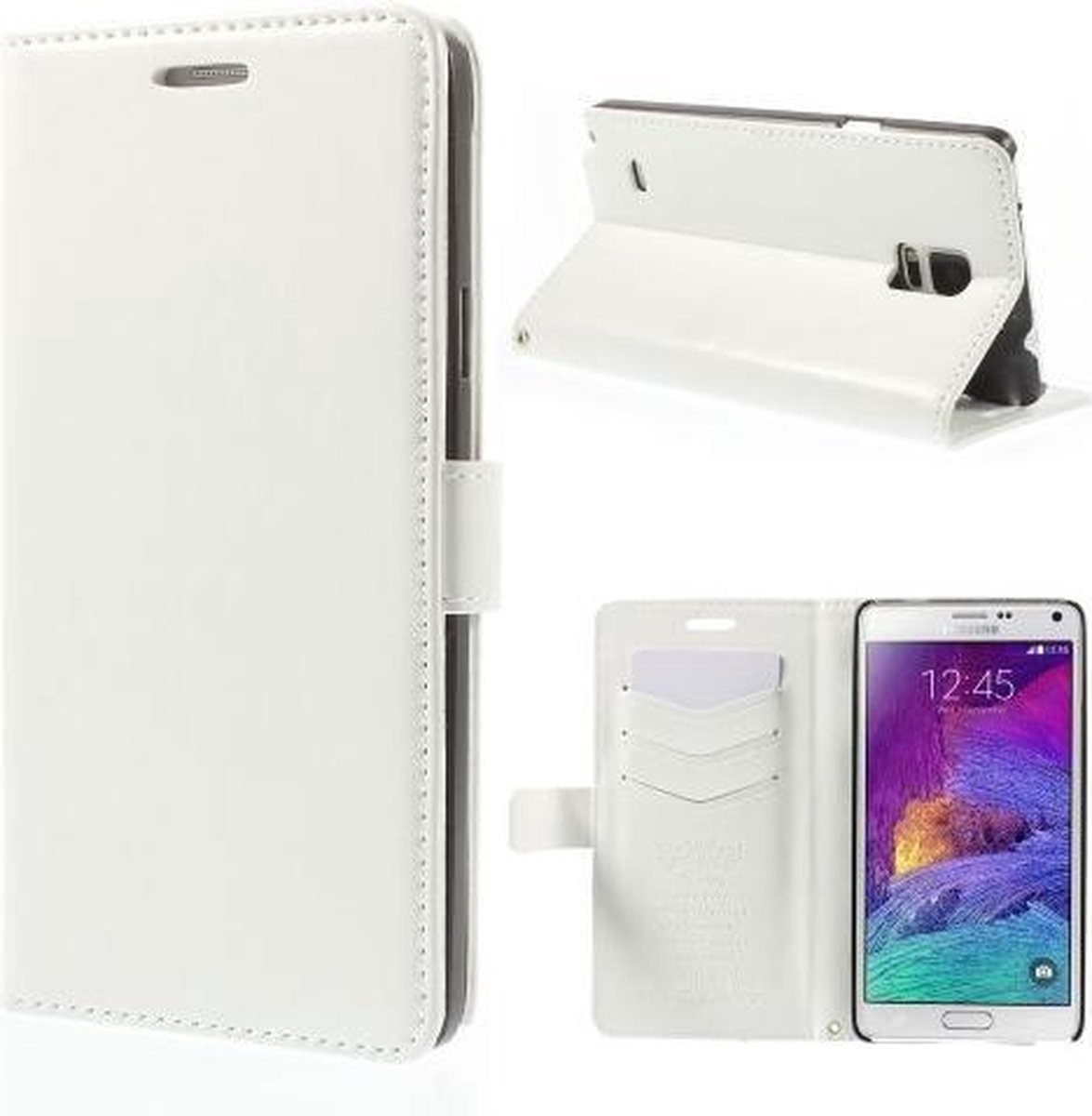 Kds PU Leather Wallet hoesje Samsung Galaxy Note 3 Neo wit
