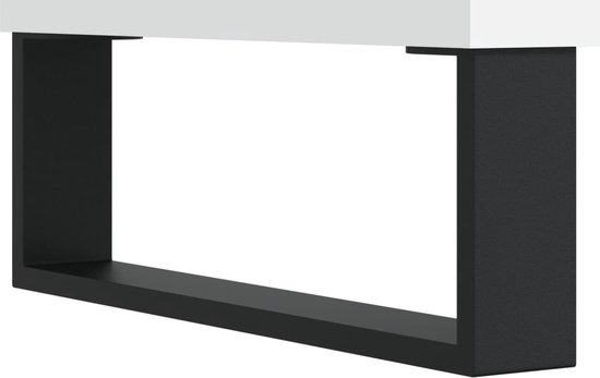 vidaXL Meuble TV 150x30x50 cm Bois fini Blanc - Meuble TV - Meuble TV - Meuble TV - Meuble de rangement