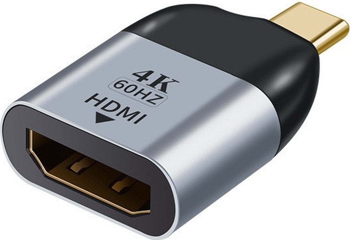USB-C naar HDMI 4K adapter - connector kabel - Grijs - Provium