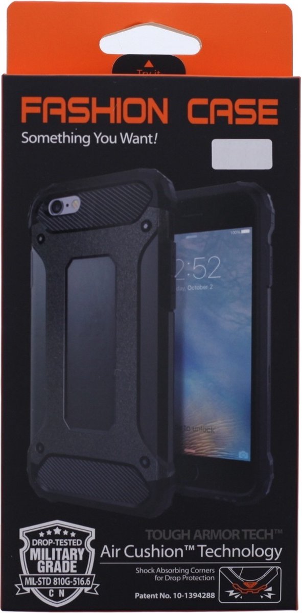 LuxeBass Hoesje geschikt voor Apple iPhone 12 Mini - Anti Shock - Zwart