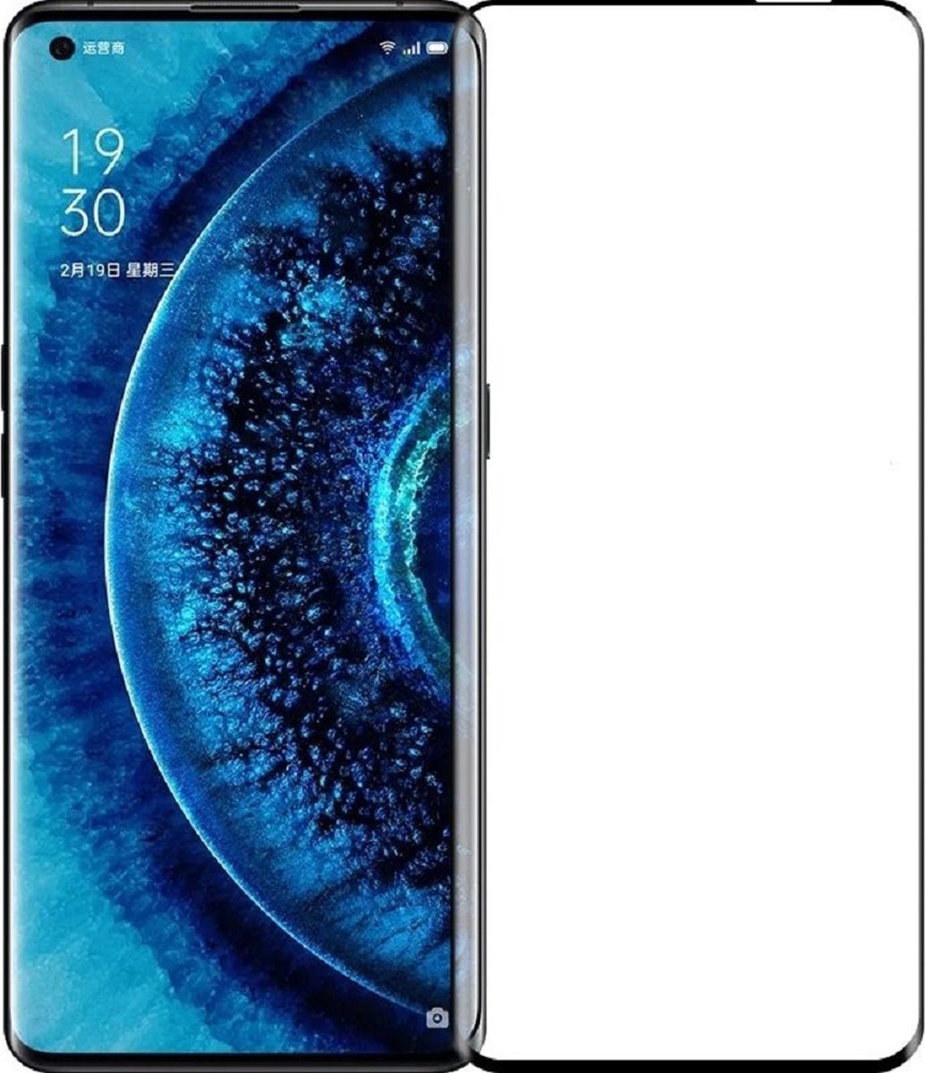 LuxeBass Full Glas screenprotector geschikt voor - Oppo Find X2 Neo - Transparant - Volledige dekking - Premium Glas - beeldscherm - scherm - tempered glas