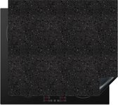 Inductie beschermer - Graniet print - Zwart - Inductie mat 57x51 cm - Kookplaataccessoires - Inductie afdekplaat voor kookplaat - Anti slip mat - Werkbladbeschermer - Inductiebeschermer - Keuken decoratie - Beschermmat inductiekookplaat