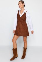 Polyester Bruine Dames midi jurk met Mouwloos kopen? Kijk snel! | bol.com