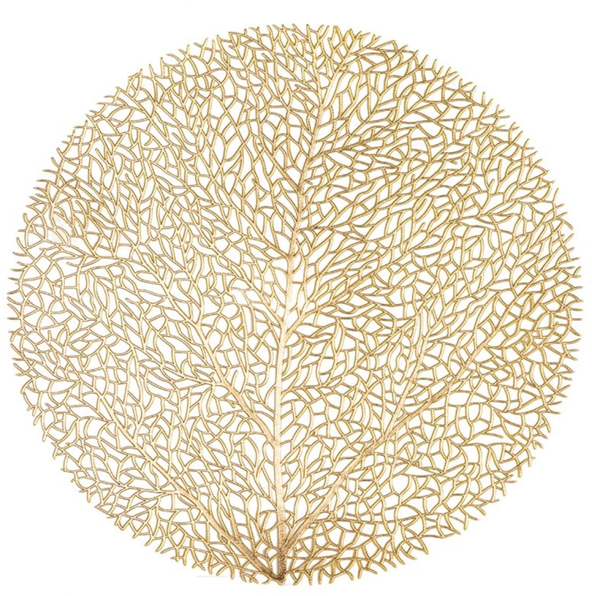 Placemat CAPELINNI rond, SET/6, dia 38 cm, goud