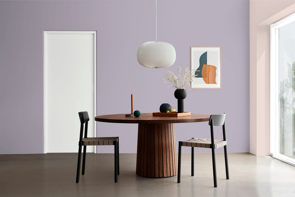 Histor MY Color Muurverf Ash Grove - Extra Mat – Reinigbaar en Geurarm – Extra Dekkend en Vochtregulerend – Voor Binnen - 1L - Grijs – foto 4