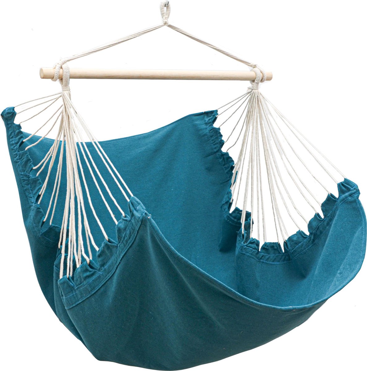 XL Hangstoel Buiten - 155x125 Tuin Hangstoel - Zit Hangmat voor 1 Persoon - Binnen en Buiten
