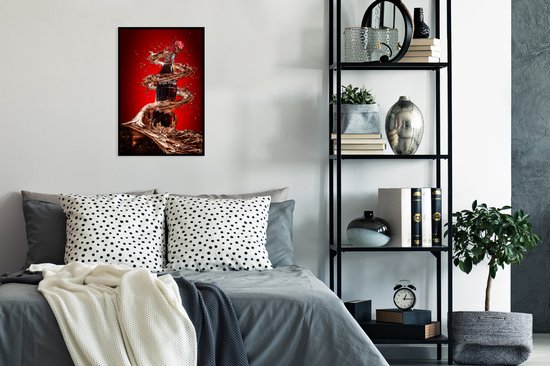 Cadre photo avec affiche - Happiness ouvert - 40x60 cm - Cadre pour affiche