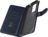 Geschikt voor HTC U23 Pro Foliohoes Video-standaardsfunctie Donkerblauw