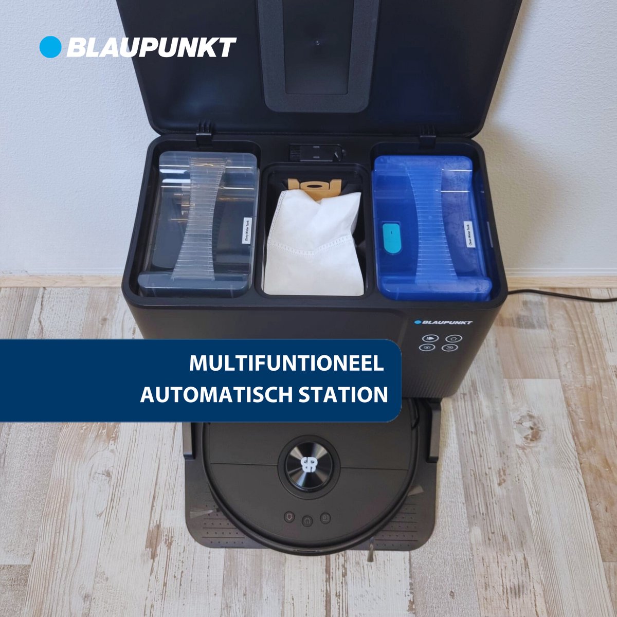 Moliuoly 2-in-1 watertank met laadstation voor Airrobo T10