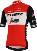 Trek-Segafredo Blend S/S Full Zip Jersey Red - Maat L