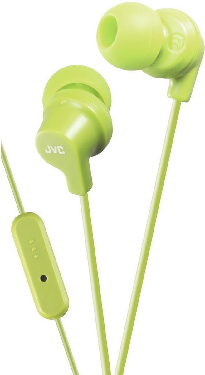 JVC HA-FR15-G-E - In-ear hoofdtelefoon met afstandsbediening en microfoon - Groen
