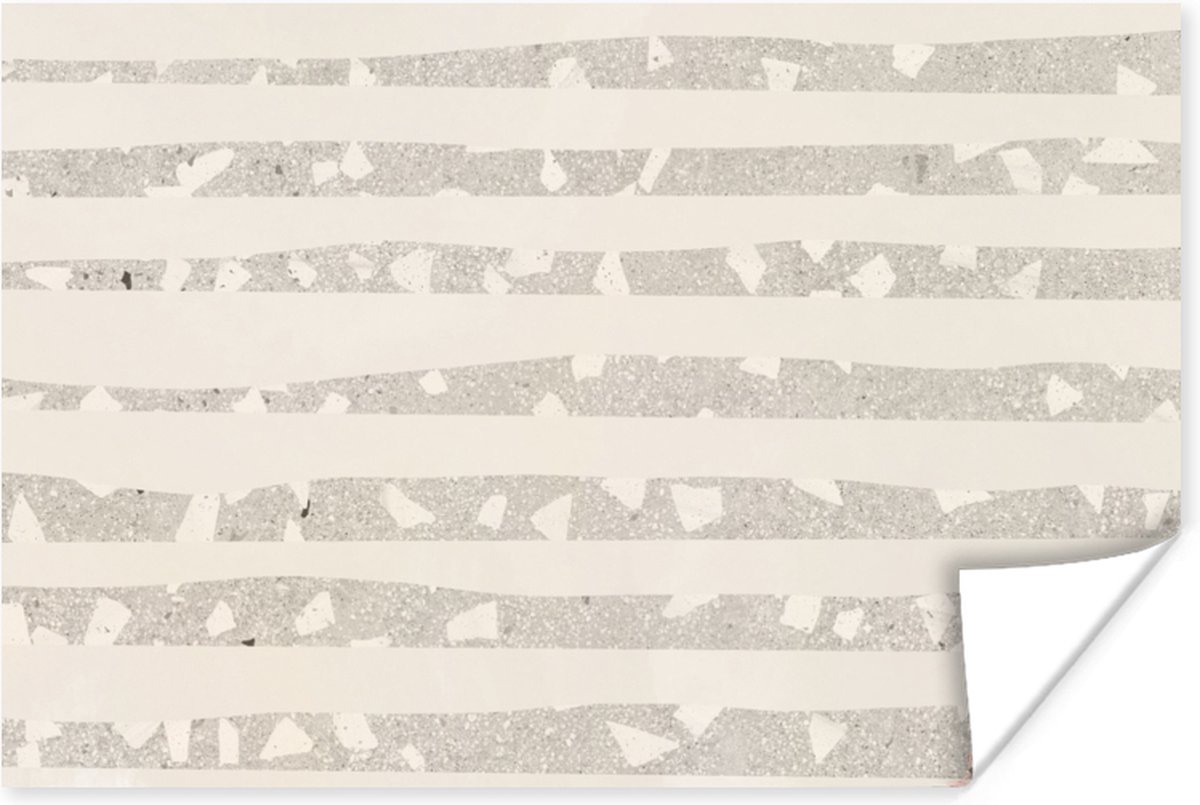 Poster Terrazzo - Terras - Pastel - 90x60 cm