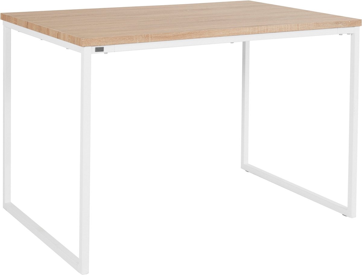Notio Living Mali-Eettafel - 6-zits - Wit Eiken Bruin