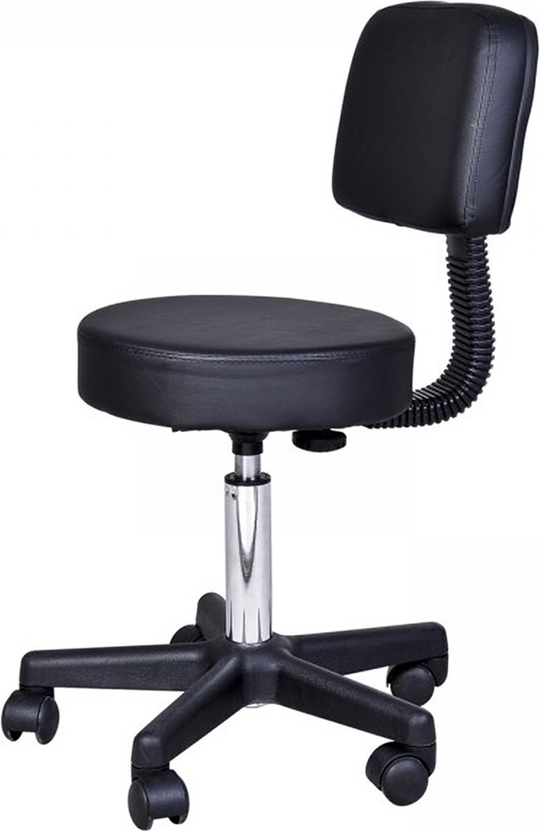 Tabouret comfort - Tabouret met rugleuning - Werkkruk - Tabouret - €69,90