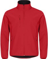Clique Softshell jas Basic Heren - Rood - Maat M