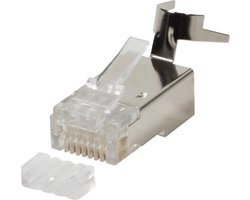 CAT6a/CAT7 RJ45 Connector - STP - 10Gbps - voor stugge kabel - 10 stuks