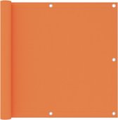 The Living Store Balkonscherm - Waterbestendig - Oxford stof - PU-coating - 90 x 300 cm - Oranje