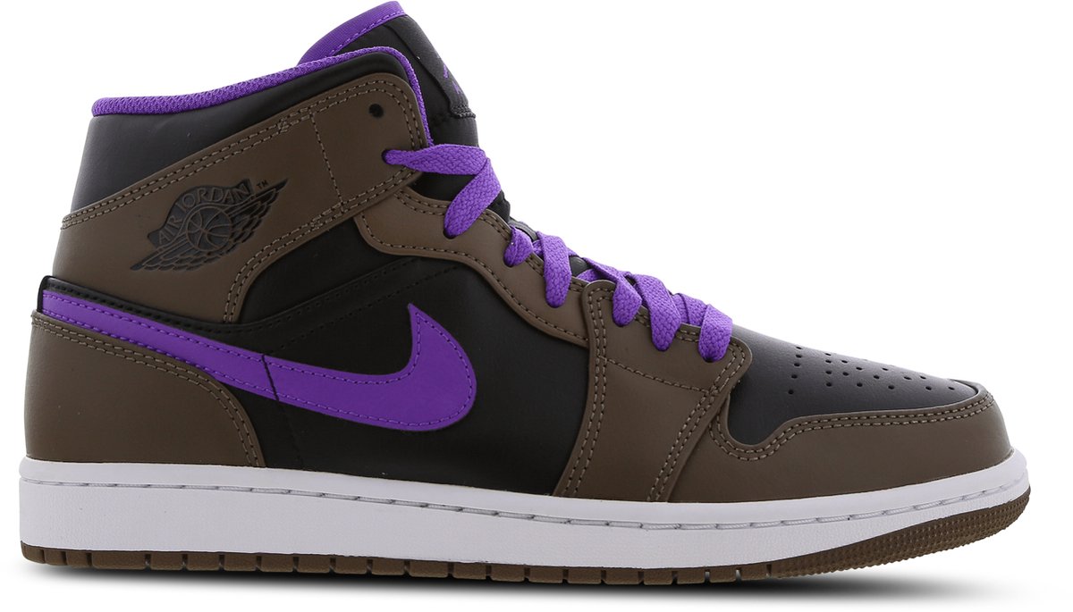 Nike air jordan 1 mid brown purple maat 40