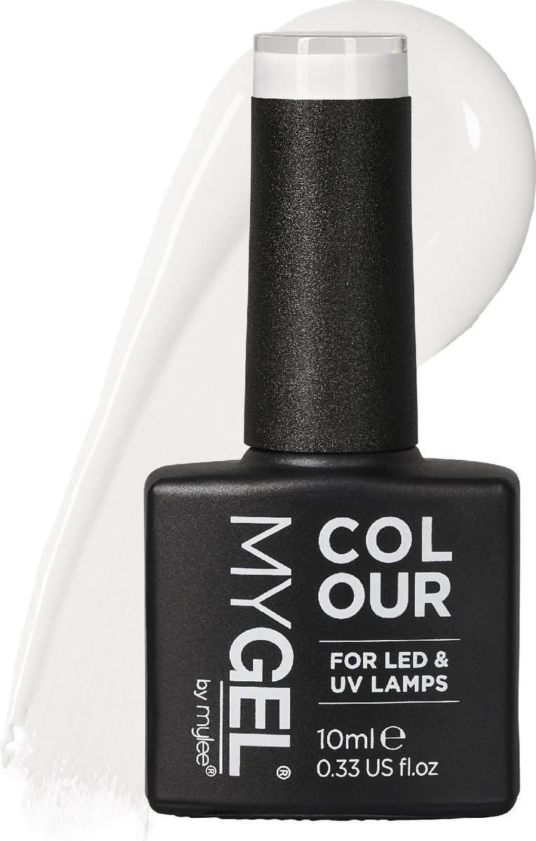 Mylee Gel Nagellak 10ml [Break the Ice] UV/LED Gellak Nail Art Manicure Pedicure, Professioneel & Thuisgebruik [White Range] - Langdurig en gemakkelijk aan te brengen