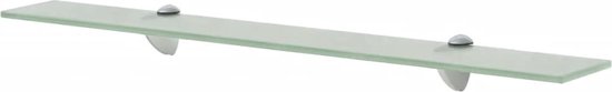 Etagère flottante en verre The Living Store - 70 x 10 cm - verre dépoli - épaisseur 8 mm - capacité de charge 10 kg