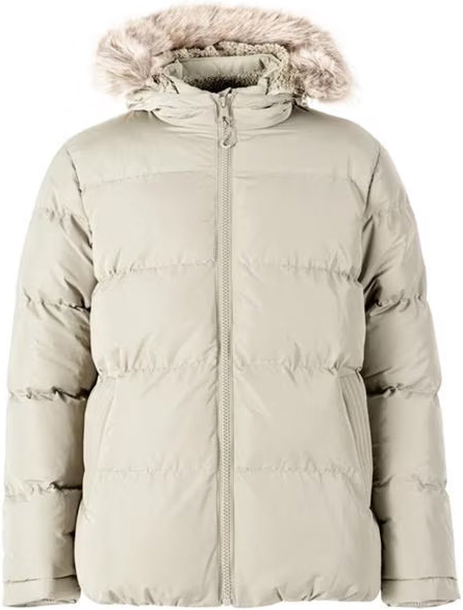 SoulCal - Gewatteerde Winterjas met Afneembare Bontkraag - Heren - Sage - M