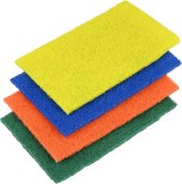 Schuur Pads - Schoonmaak - 4 Stuks - Geel/Oranje/Blauw/Groen