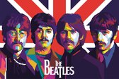 The Beatles Poster | John Lennon | Paul McCartney | Wanddecoratie | Muurposter | 91x61cm | Geschikt om in te lijsten