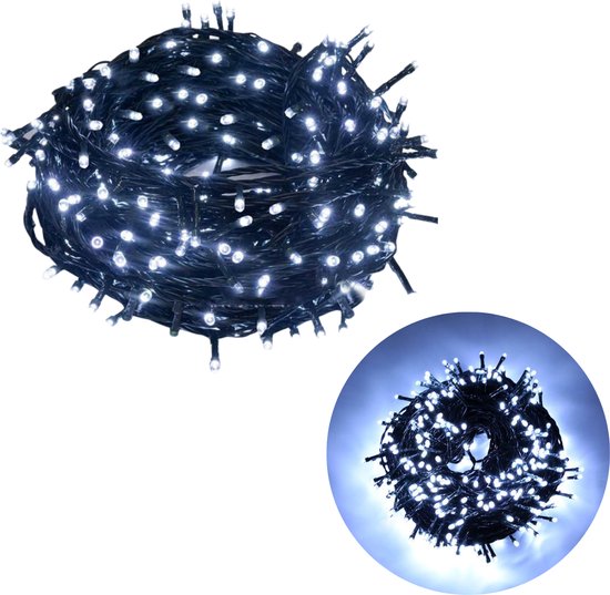 Cheqo® Kerstboomverlichting - Micro Clusterverlichting - Kerstlampjes - Led Verlichting - Kerstverlichting voor Binnen en Buiten - 560 LED's - 11 Meter - Wit