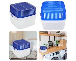 XL Vochtopnemer - - Vochtvanger - 1.8L - 2x400g - 16x16x15cm - 2 Navulzakjes - Vochtbestrijding - Vochtregulatie - Vochtige Lucht - Luchtvochtigheid - Vochtigheid Reguleren