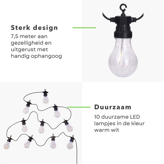Lichtsnoer voor buiten FINK L735cm 50LED helder