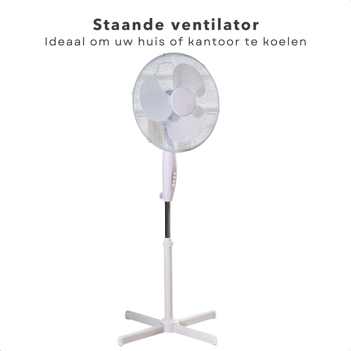 Ventilateur sur pied, 3 vitesses, diamètre 40 cm - Cumerco