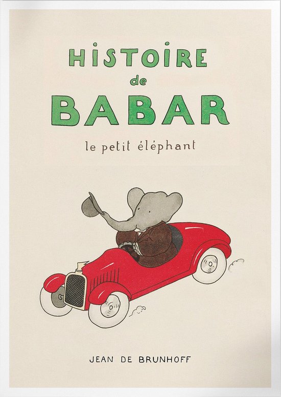 Foto: Histoire de babar babar de olifant poster a3 30 x 40 cm