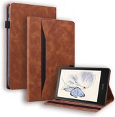Case2go - Hoes geschikt voor Kindle Paperwhite (2021) - Business Wallet Book Case - Met pasjeshouder - Bruin
