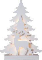 Star Trading Grandy - LED Kerstverlichting - rendieren / sparren - wit - H 41 cm