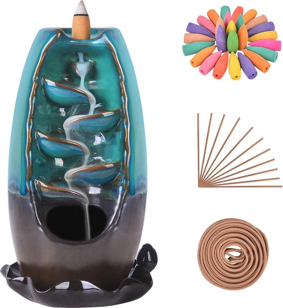 FakeFace Keramische wierookbrander Räuchergefäß Räucherstäbchenhouder Rond Chinees porselein wierookschaal met messing ministandaard en deksel voor thuisdecoratie cadeau FakeFace Keramische wierookbrander Räuchergefäß Räucherstäbchenhouder Rond Chinees porselein wierookschaal met messing ministandaard en deksel voor thuisdecoratie cadeau