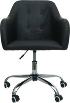 Bureaustoel MCW-L92, bureaustoel bureaustoel computerstoel bureaustoel met armleuningen ~ kunstleer zwart