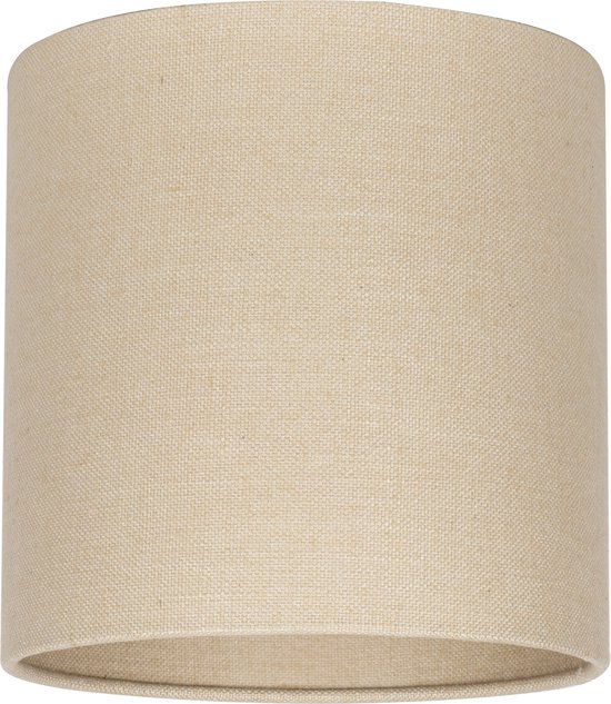 Milano lampenkap stof - beige transparant Ø 25 cm - 25 cm hoog