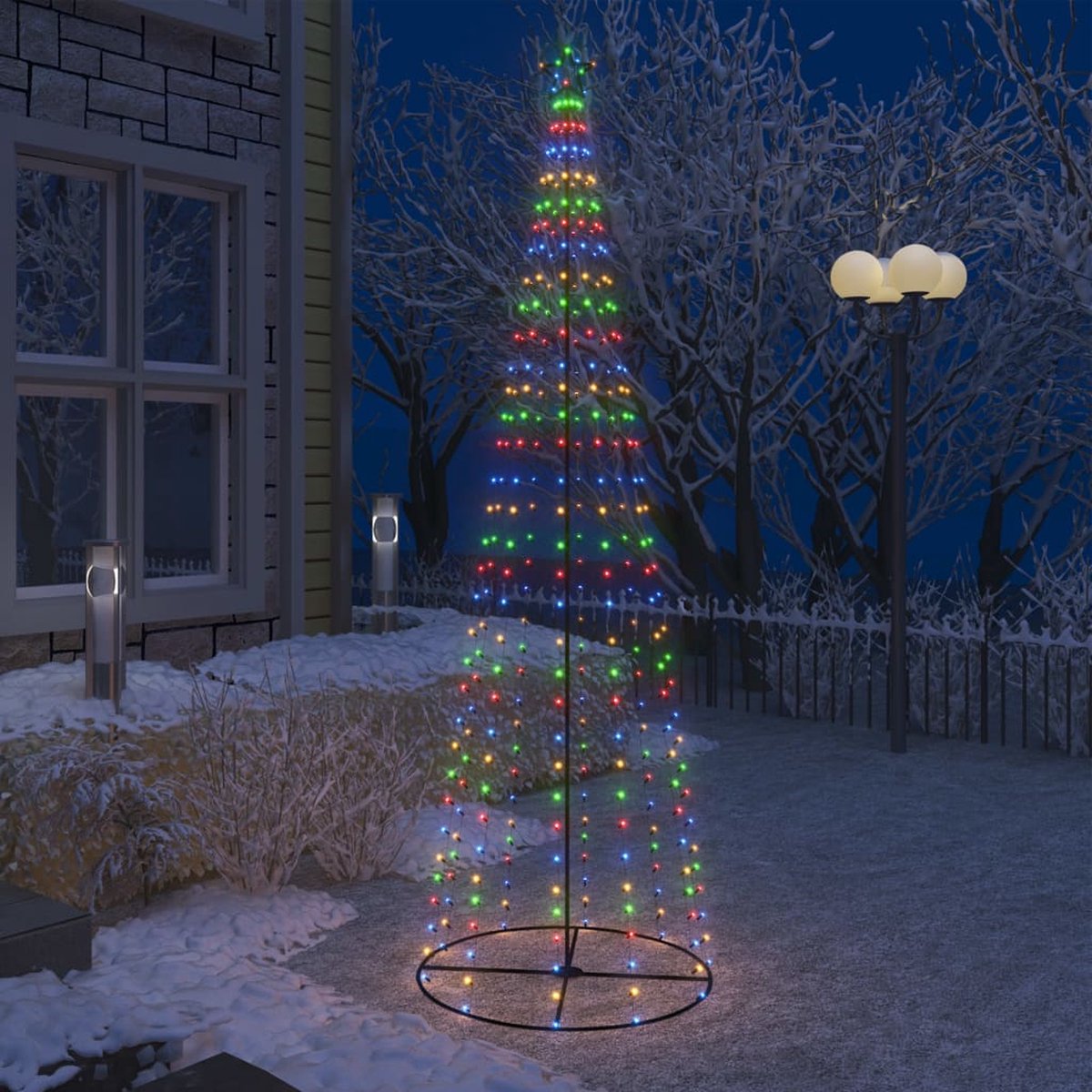 Kegelkerstboom - Kerstverlichting - Binnen - Buiten - 330 LED's meerkleurig - 100x300 cm